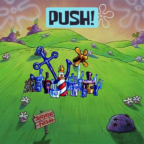 spongebob push|move bikini bottom.